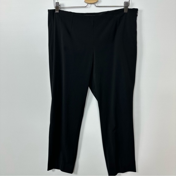 Theory Sz 12 Black Work Pant  Side Zip - Picture 4 of 13
